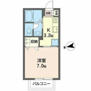 シャーメゾンMII【0203号室】の間取り