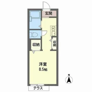 セフィラ生光苑【0102号室】の間取り