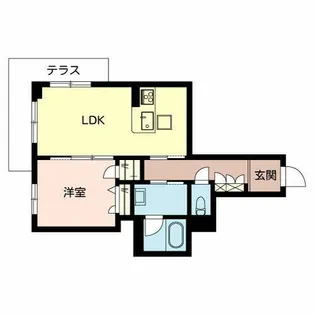 エクラシエ桃山筒井【0101号室】の間取り