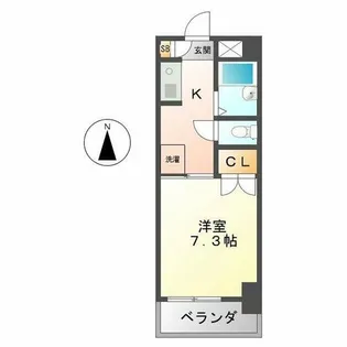 アーバンライフヤマゼン【5階】の間取り