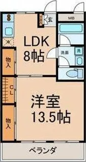 ヨイマンション【6階】の間取り