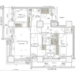 シエリア大阪上町台パークタワー【1702号室】の間取り
