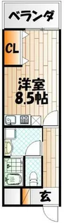 プランドールMK小倉【503号室】の間取り