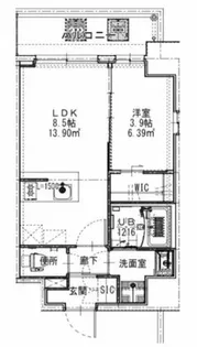 エスリードレジデンス梅田マークス【7階】の間取り