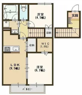 アムールコート【2階】の間取り