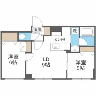 デイズ発寒南【1階】の間取り