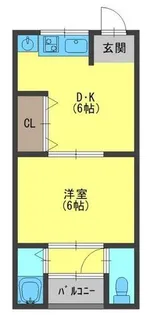 岡野マンション【4階】の間取り