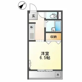 メロディーハイム【1階】の間取り