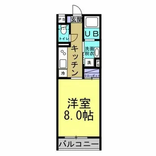 Porta Fortuna【103号室】の間取り