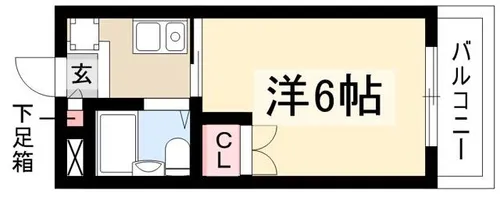 アネックス中村公園【3階】の間取り