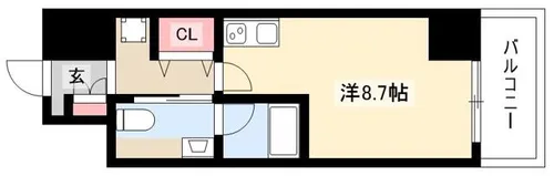 マリオン城西【0405号室】の間取り