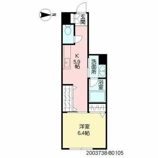 美穂の里 八番館【B0105号室】の間取り