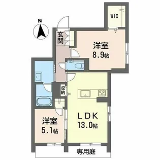 シャーメゾン並木【0101号室】の間取り
