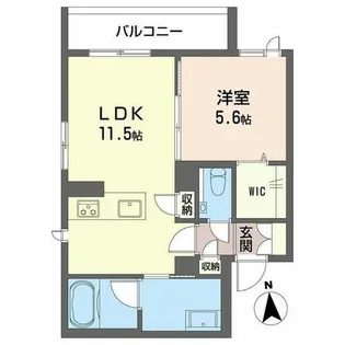 シャーメゾン並木【0303号室】の間取り