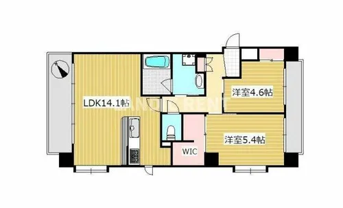 ラ・フルール博多駅南【2階】の間取り