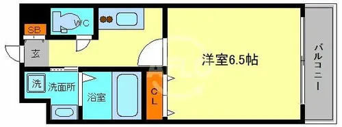PARK HILLS今里蘭【11階】の間取り