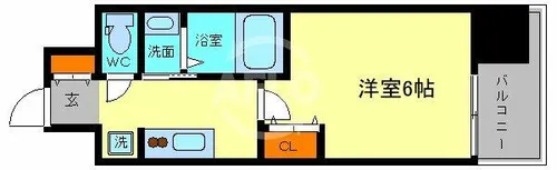 PARK HILLS今里蘭【3階】の間取り