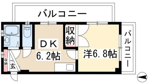 フォレストイン瑞穂【4階】の間取り