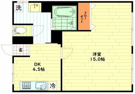 此花マンション【1階】の間取り
