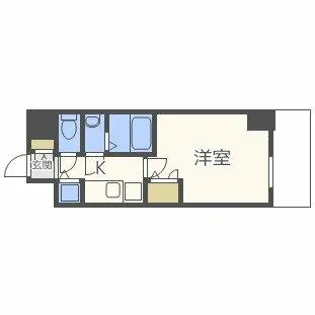 エスリード京橋WEST【3階】の間取り