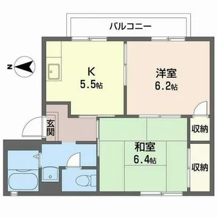 プレミール深田【0103号室】の間取り