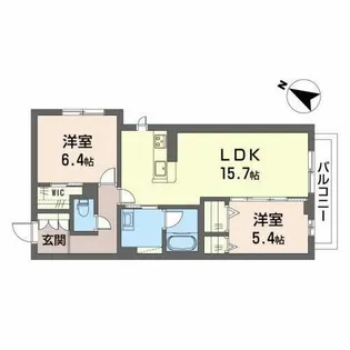 Lumiere Maison【0201号室】の間取り