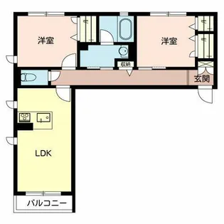 La Sortie【0202号室】の間取り