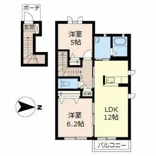 ラ ヴィータ【0201号室】の間取り