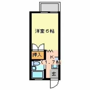 パナハイツK【105号室】の間取り