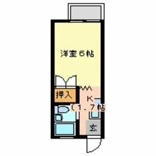 パナハイツK【105号室】の間取り