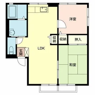 イーストフィールドII【0102号室】の間取り