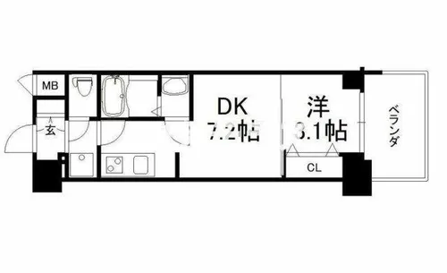 アドバンス神戸レイソレ【2階】の間取り