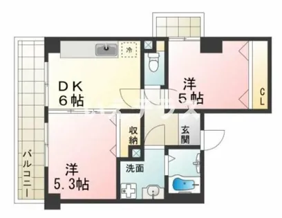 ハーバー壱番館【4階】の間取り