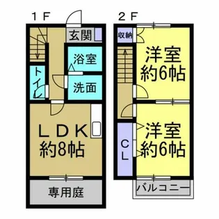 サンヒルズ【D102号室】の間取り