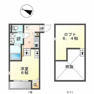 ハーモニーテラス西野町【1階】の間取り