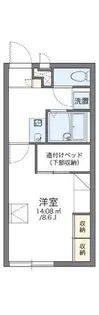 レオパレスTENNOJI【1階】の間取り