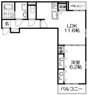 ブローテ【2階】の間取り