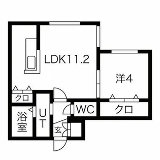 アイル山鼻【303号室】の間取り