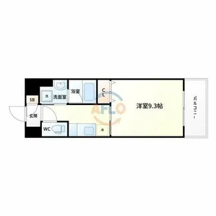 クレール十三【8階】の間取り