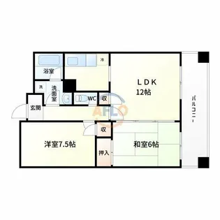 グランドールサンパティオ【4階】の間取り