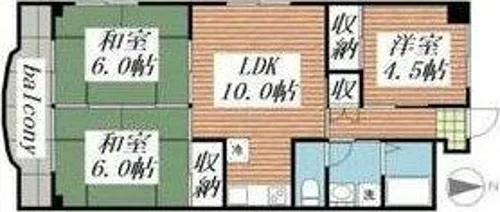 プレズ名古屋入場【5階】の間取り