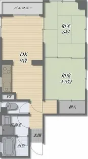 YHS堀田【4階】の間取り