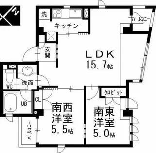 CasCade【1階】の間取り