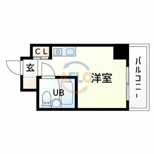 ソシオリバーハイツ【6階】の間取り