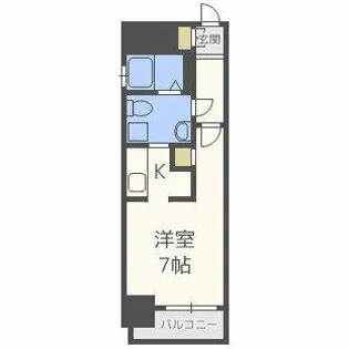 サムティ天王寺EAST【6階】の間取り