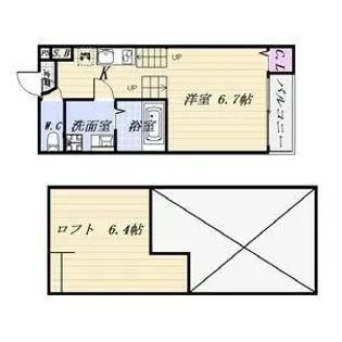 FAMILY STAGE本笠寺【2階】の間取り