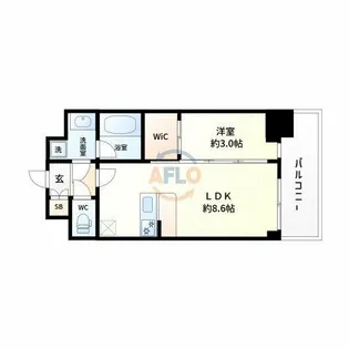 セレニテ新大阪グランデ シュッド【9階】の間取り