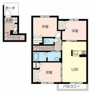 サン・クレールA【0202号室】の間取り