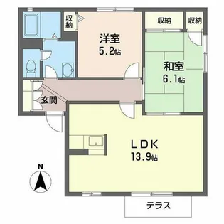 サニーヴィラ【0102号室】の間取り