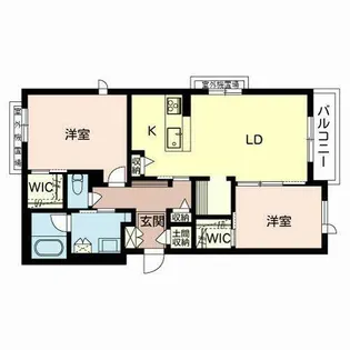 BELCHIC千里山【2階】の間取り